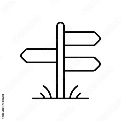 Direction Sign Icon vector
