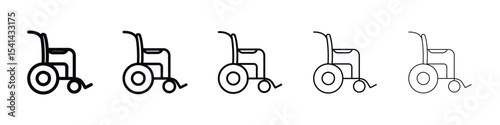 Wheelchair icon for mobile concept and web design.