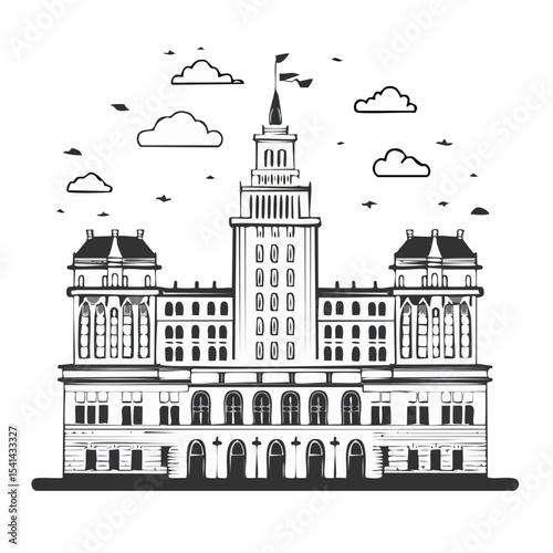 Election Debates Images Vector Isolated on white Background.