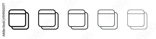 Window Restore icon for mobile concept and web design.