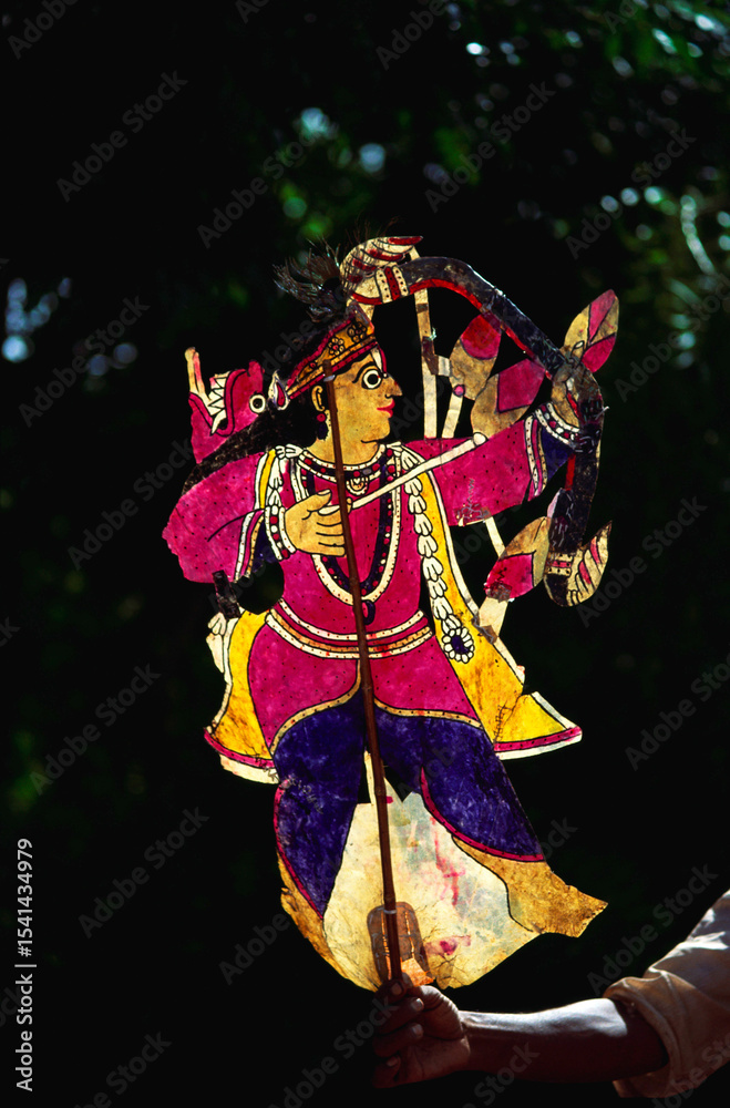 Fototapeta premium indian leather puppet lord rama India