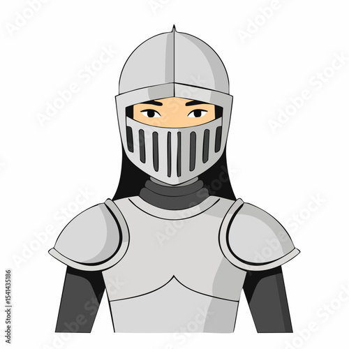 Crusade Knight Image Vector. Crusader knight illustration Black and White Image vector.