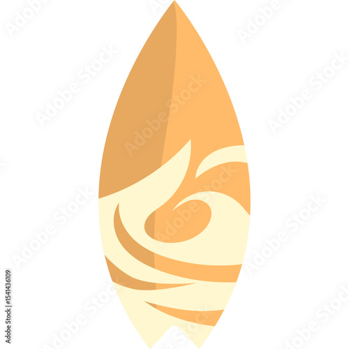 Surfing Board Illustration