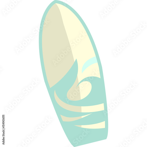 Surfing Board Illustration