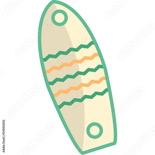 Surfing Board Illustration
