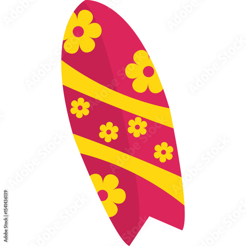 Surfing Board Illustration