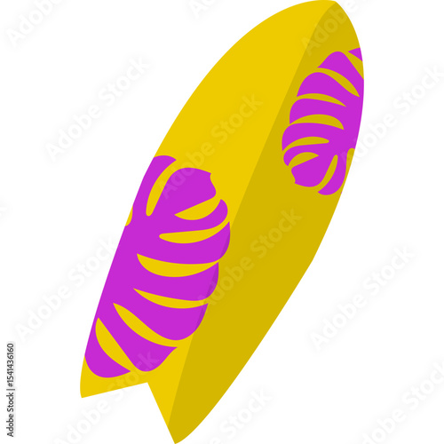 Surfing Board Illustration