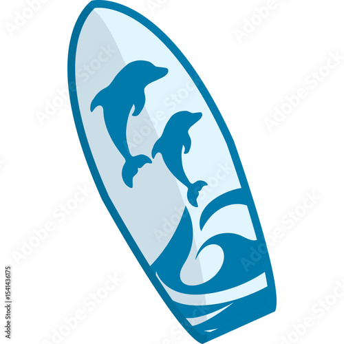 Surfing Board Illustration