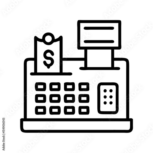 Cash register icon 