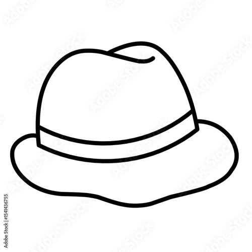 Doodle hat vector