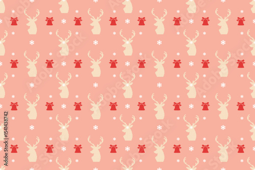 Seamless Christmas Pixel Vector Pattern. Bright and Colorful Festive Design for Fabric, Wrapping Paper, Packaging, and Crafts.