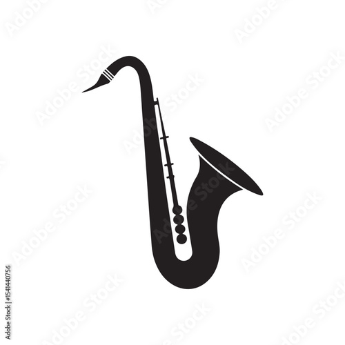 saxophone isolated on white background