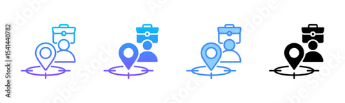 Job Position Multi Style Icon Set