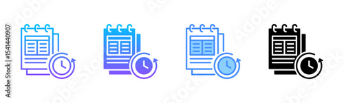 Planning Multi Style Icon Set