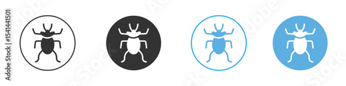 Bedbug icon Logo Template Design set