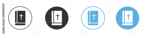 Bible icon Logo Template Design set