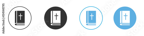 Bible icon Logo Template Design set