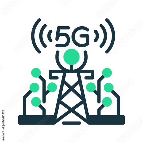 5G Network line icon. Universal creative premium symbol. Vector sign icon logo template. Vector illustration