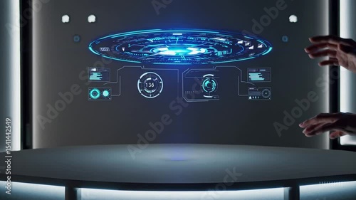 Futuristic Holographic Interface
