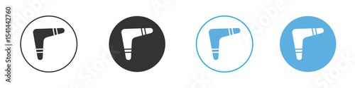 Boomerang icon Logo Template Design set