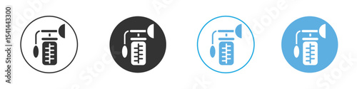 Breast pump icon Logo Template Design set