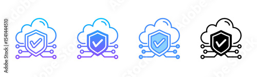 Data Security Multi Style Icon Set