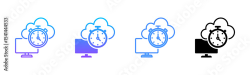 Latency Multi Style Icon Set