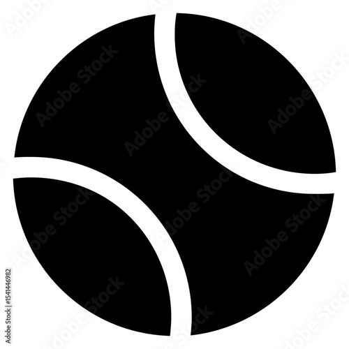 Tennis Ball Icon Black_1