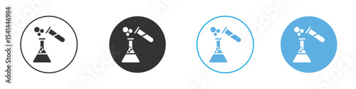 Chemical test icon Logo Template Design set