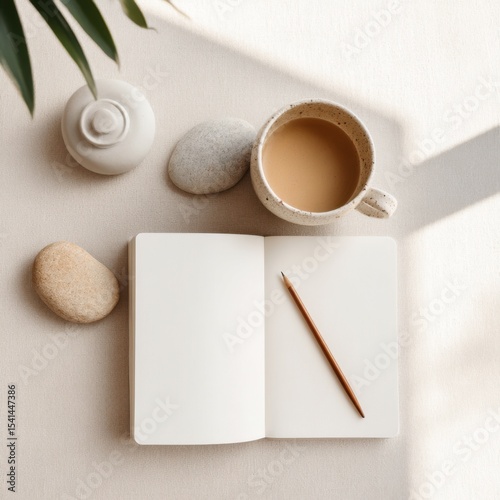 Meditation journal with mindfulness theme