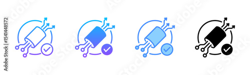 Pipeline Multi Style Icon Set