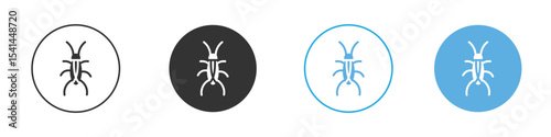 Cockroach icon Logo Template Design set