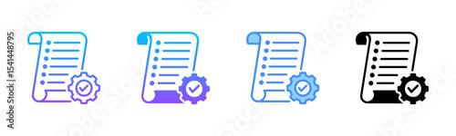 Log Multi Style Icon Set