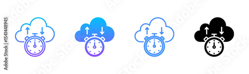 Latency Multi Style Icon Set