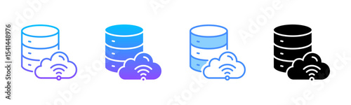 Data Center Multi Style Icon Set