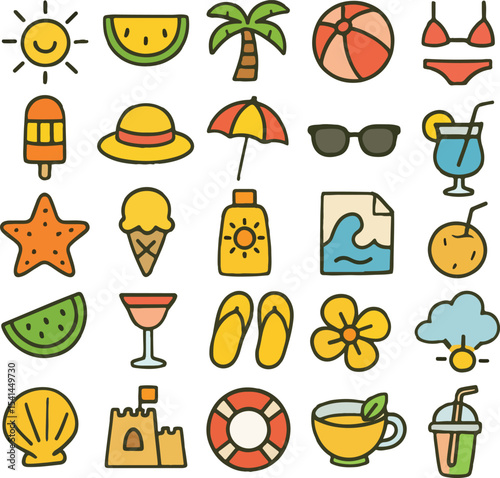 Single colorful icon design in red green blue yellow and cyan created with helvetica and courier fonts