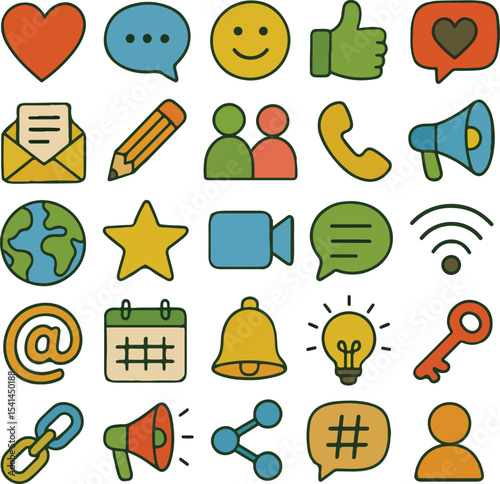 High resolution single icon design in cmyk featuring various colors and classic fonts