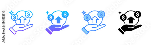 Income Multi Style Icon Set