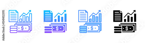 Economy Multi Style Icon Set