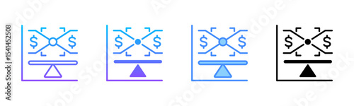 Break Event Point Multi Style Icon Set
