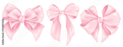 Foto Pink  Bow Illustration