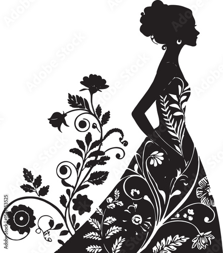 silhouette of a girl