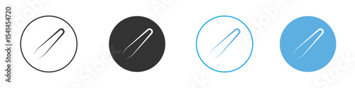 Eyebrow tweezers icon Logo Template Design set