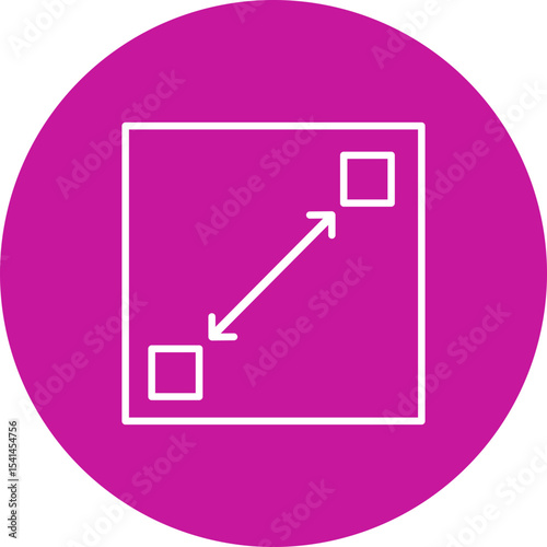 Interface Vector Line Pink Circle Icon Design for personal and commercial use
