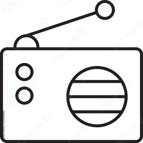 Radio Vector Icon Stock Illustration