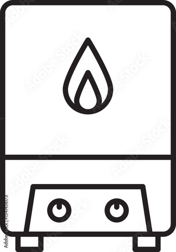 Heater Vector Icon Stock Illustration