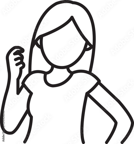 House Wife Vector Icon Stock Illustration