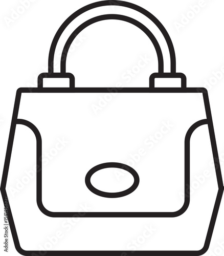 Handbag Vector Icon Stock Illustration