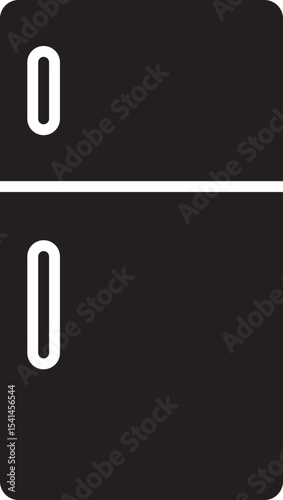 Refrigerator Vector Icon Stock Illustration