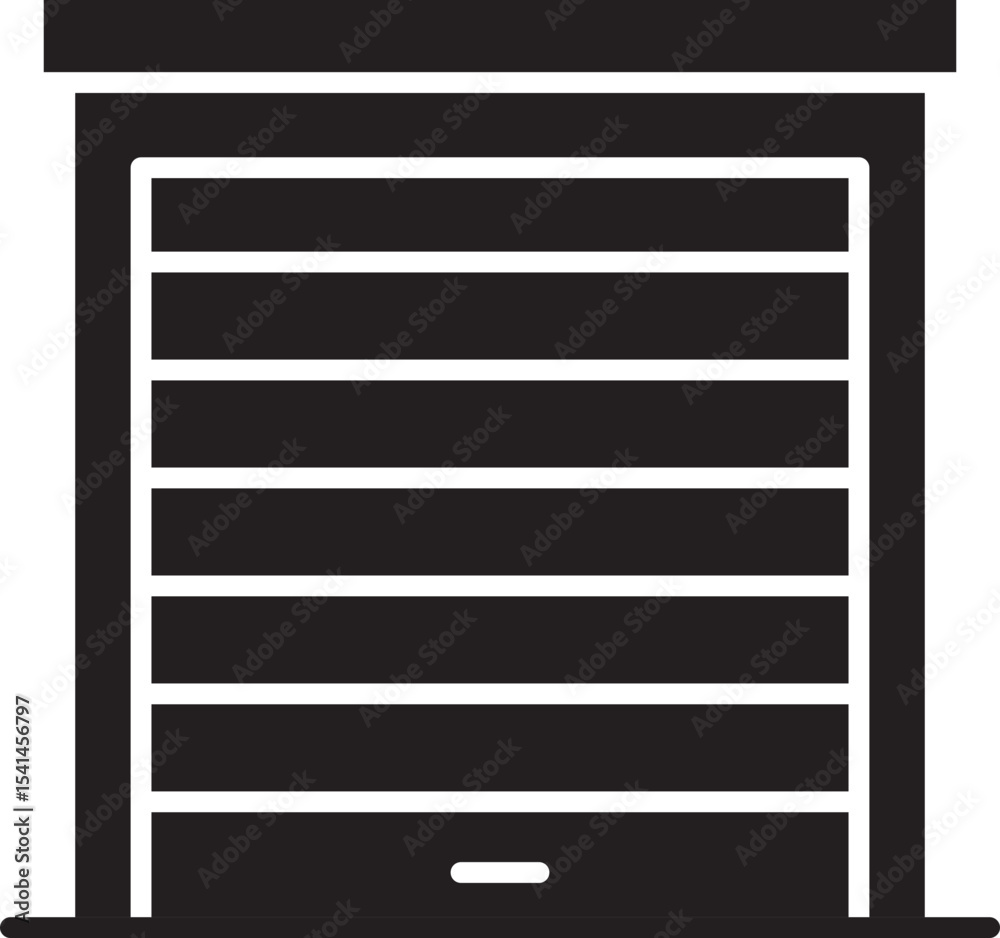 Garage Vector Icon Stock Illustration Garage Vector Icon Stock Illustration